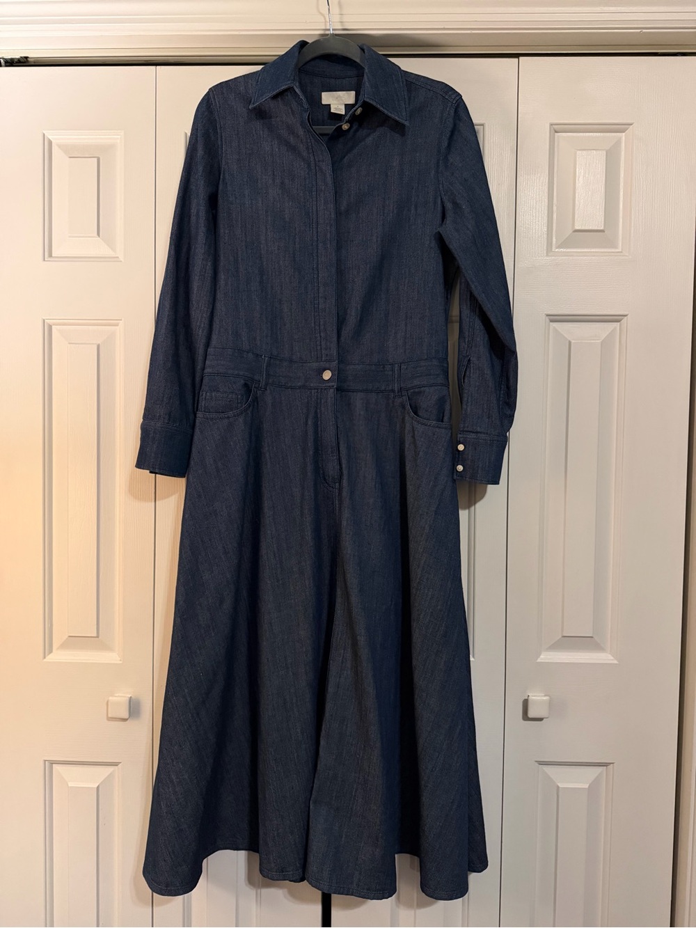 COS Denim Midi Shirt Dress - Picture 2 of 5